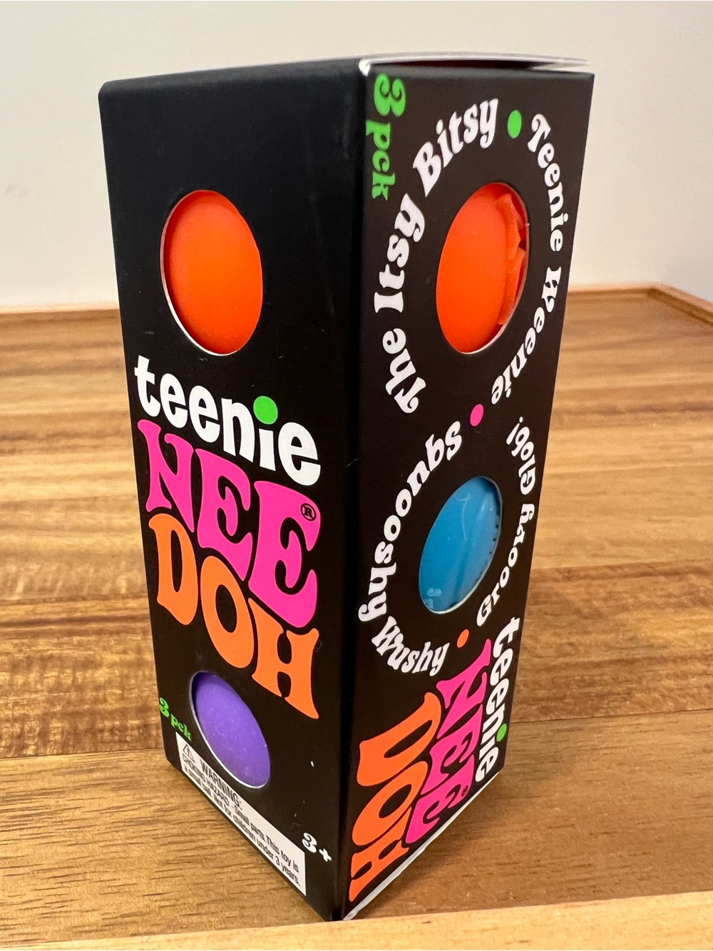 🔥Teenie Weenie NeeDoh Itsy Bitsy Groovy Glob 3-Pack 🧡🩵💜